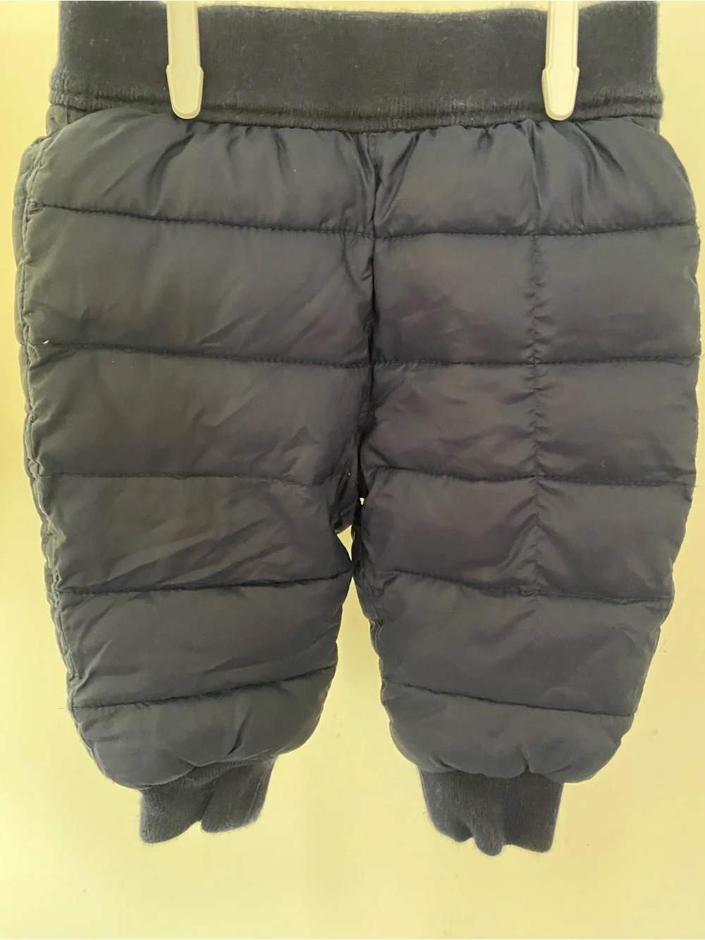 GAP Baby Quilted Navy Puffer Pants